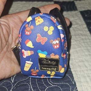 Disney Parks nuiMOs Food Snacks Treats Icons Loungefly Backpack 3x2x1.5